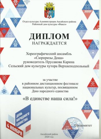 Наши достижения 2020 год